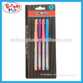 Rainbow 4pcs rainbow gel ink pen in blister card for promotion